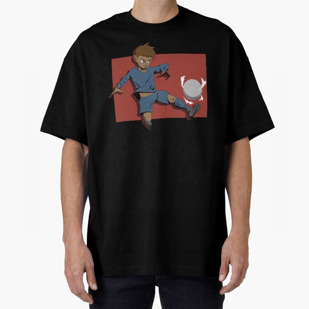Footballer in action Oversized T-Shirt Make Every Match About FIFA World Cup 2026 USA Canada Mexico Spirit, Featuring England, Neymar, Haaland and Cristiano Ronaldo, Match Day Excitement, Supporter Culture, Golden Goals and Global Football Passion;