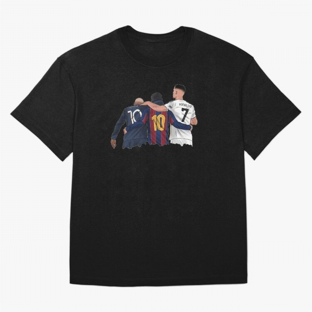Football Messi, Ronaldo, neymar tshirt Classic T-Shirt Represent the Passion of FIFA World Cup 2026 USA Canada Mexico for Fans of Mbappe and Neymar and Argentina, France and Brazil, Bringing Vintage Soccer Flavor, Modern Football Stars, National