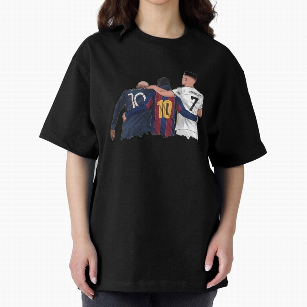 Football Messi, Ronaldo, neymar tshirt Classic T-Shirt Represent the Passion of FIFA World Cup 2026 USA Canada Mexico for Fans of Mbappe and Neymar and Argentina, France and Brazil, Bringing Vintage Soccer Flavor, Modern Football Stars, National