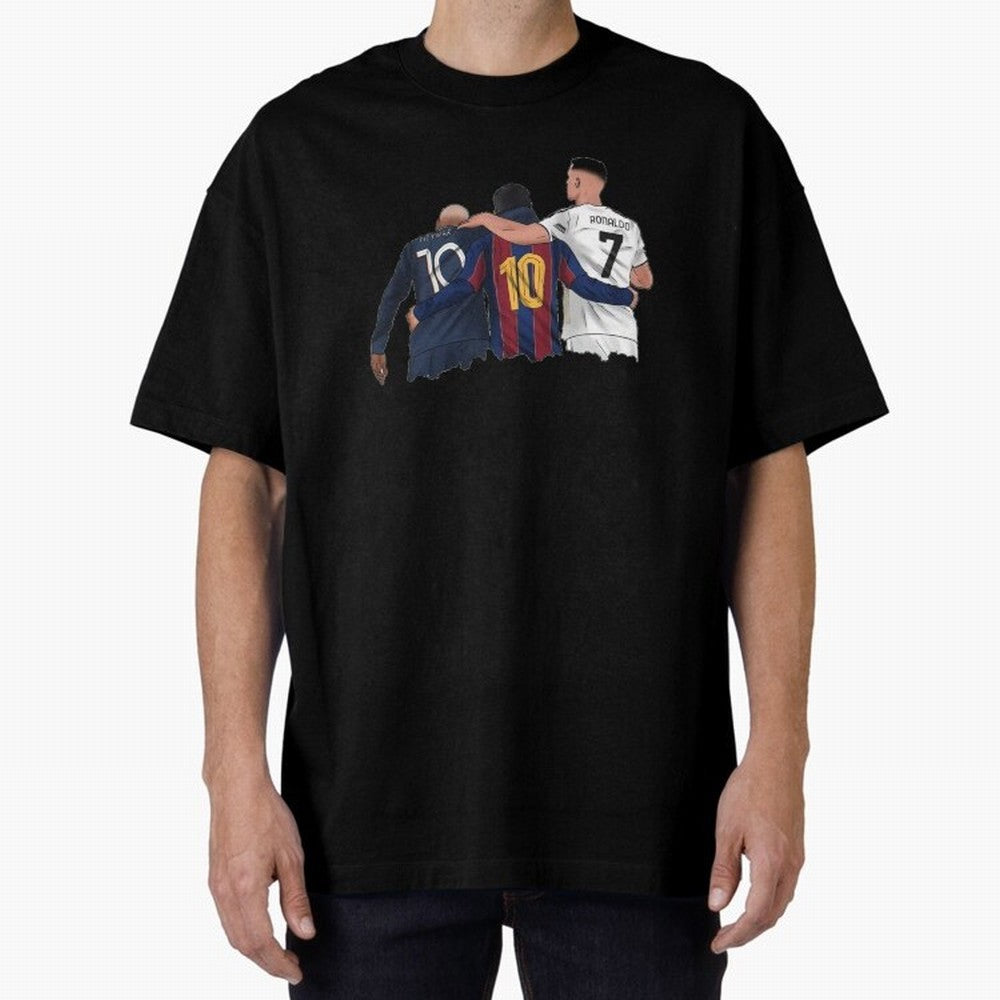 Football Messi, Ronaldo, neymar tshirt Classic T-Shirt Represent the Passion of FIFA World Cup 2026 USA Canada Mexico for Fans of Mbappe and Neymar and Argentina, France and Brazil, Bringing Vintage Soccer Flavor, Modern Football Stars, National