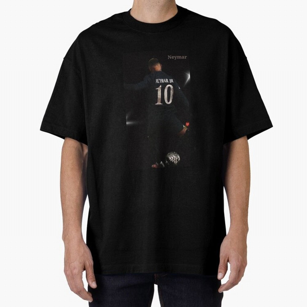 Neymar black version Oversized T-Shirt Represent FIFA World Cup 2026 Group Stage for Fans of Neymar and Brazil, Bringing Goal Celebration Energy, Supporter Heritage, Football Icons and Worldwide Tournament Joy; Made for Die Hard Supporters, Soccer