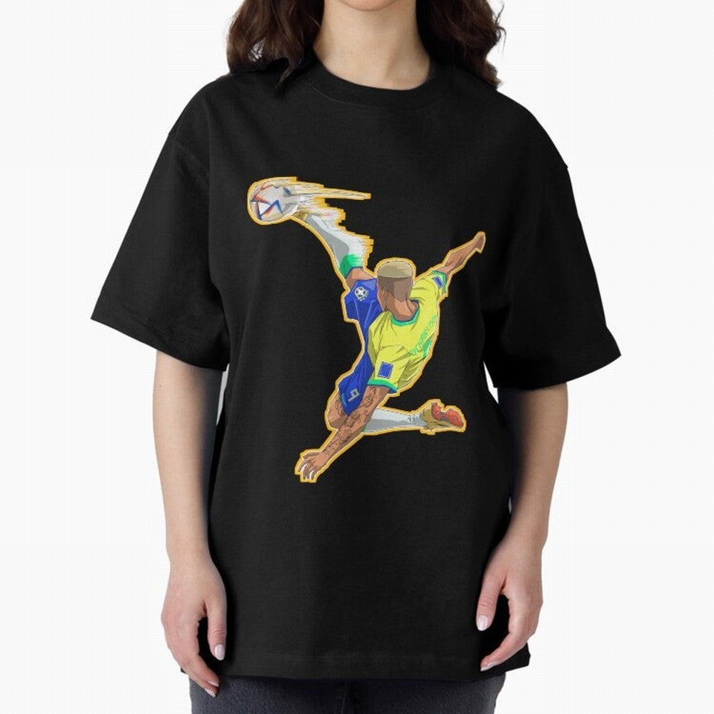 Richarlison Anime Goal Essential T-Shirt Embrace FIFA World Cup 2026 Spirit, Highlighting Argentina, Haaland, Global Supporter Spirit, Legendary Goals, National Colors and Tournament Celebration; Ideal for Passionate Fans Who Love Underdog Stories,