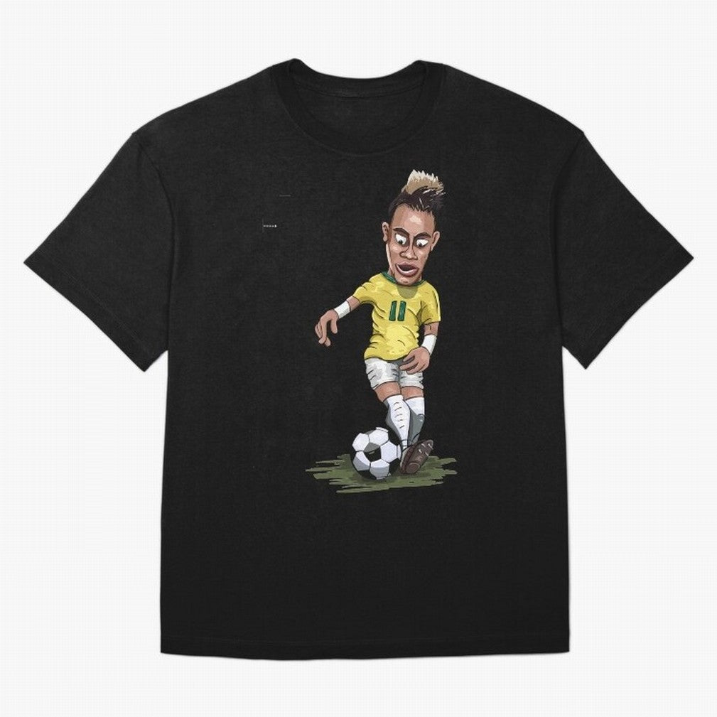 FOOTBALL ARTIST NEYMAR Brasil Essential T-Shirt Cheer through Every Moment of the FIFA World Cup 2026 USA Canada Mexico Journey through Neymar Highlights, Portugal, Spain and Germany Pride, Retro Football Energy, Iconic Rivalries, Trophy Chase