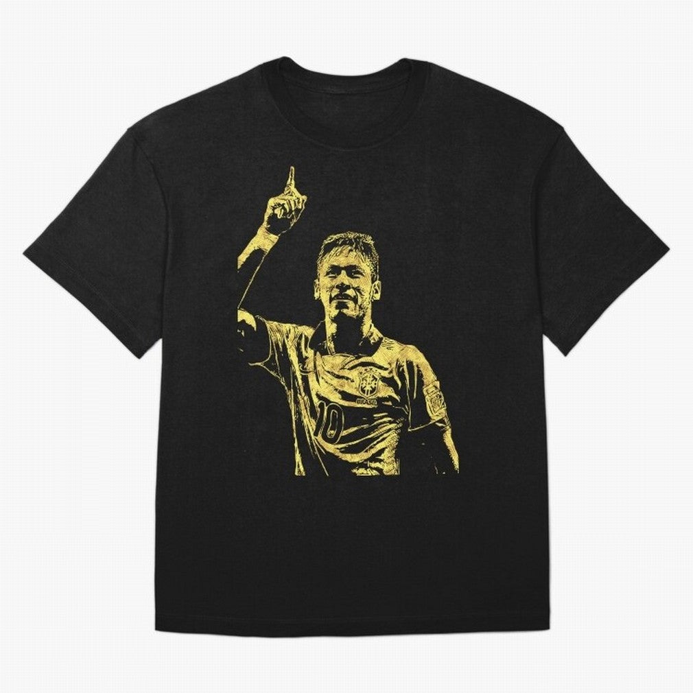 Neymar Fan Art Oversized T-Shirt Follow FIFA World Cup 2026 Group Stage Featuring Cristiano Ronaldo, Haaland and CR7, Portugal, Spain and Germany Energy, Sports Nostalgia, International Competition, Famous Players and Unforgettable Victories; Made
