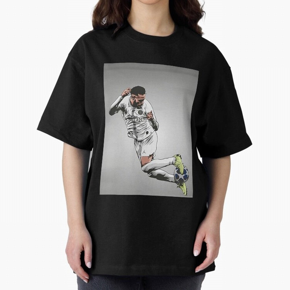 Illustration Neymar Wallpaper Classic T-Shirt Show Support during FIFA World Cup 2026 Centered on Cristiano Ronaldo, France Energy, Championship Spirit, Famous Goals, Roaring Crowds and International Football Unity; Ideal for Passionate Fans Who