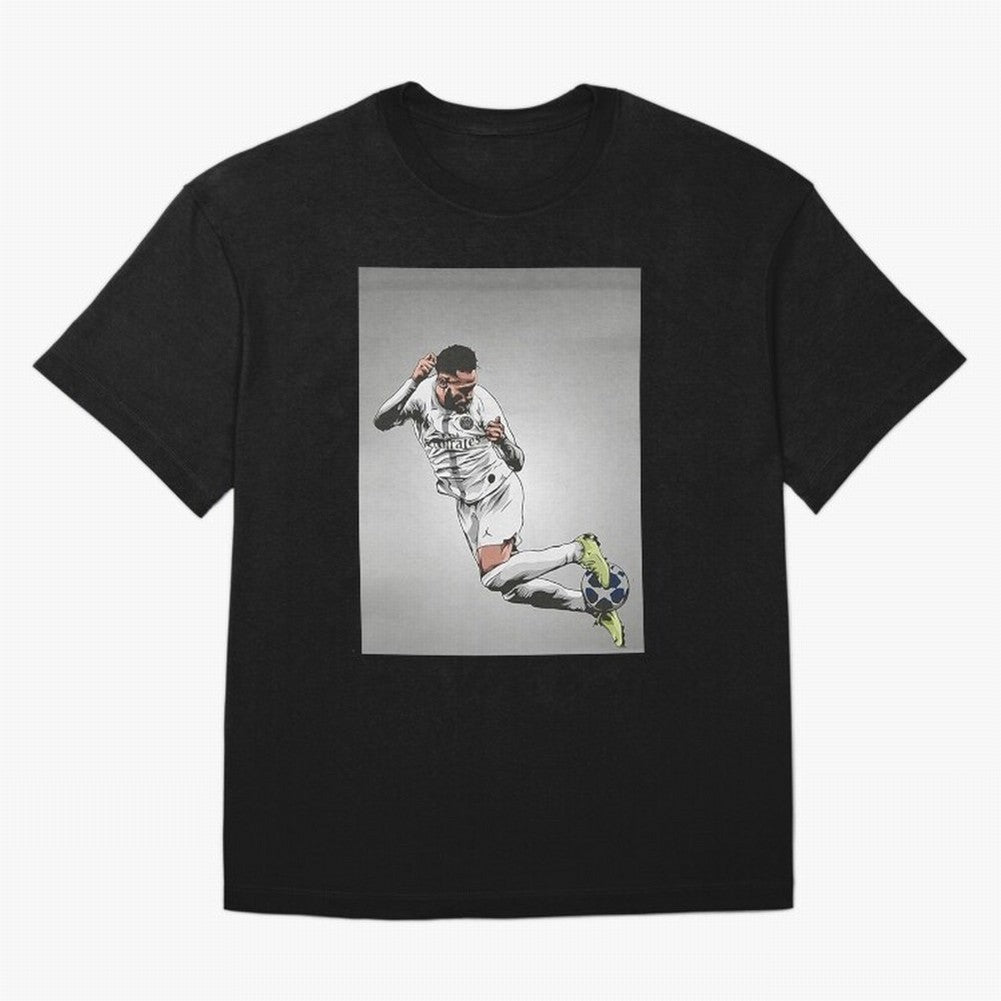 Illustration Neymar Wallpaper Classic T-Shirt Show Support during FIFA World Cup 2026 Centered on Cristiano Ronaldo, France Energy, Championship Spirit, Famous Goals, Roaring Crowds and International Football Unity; Ideal for Passionate Fans Who