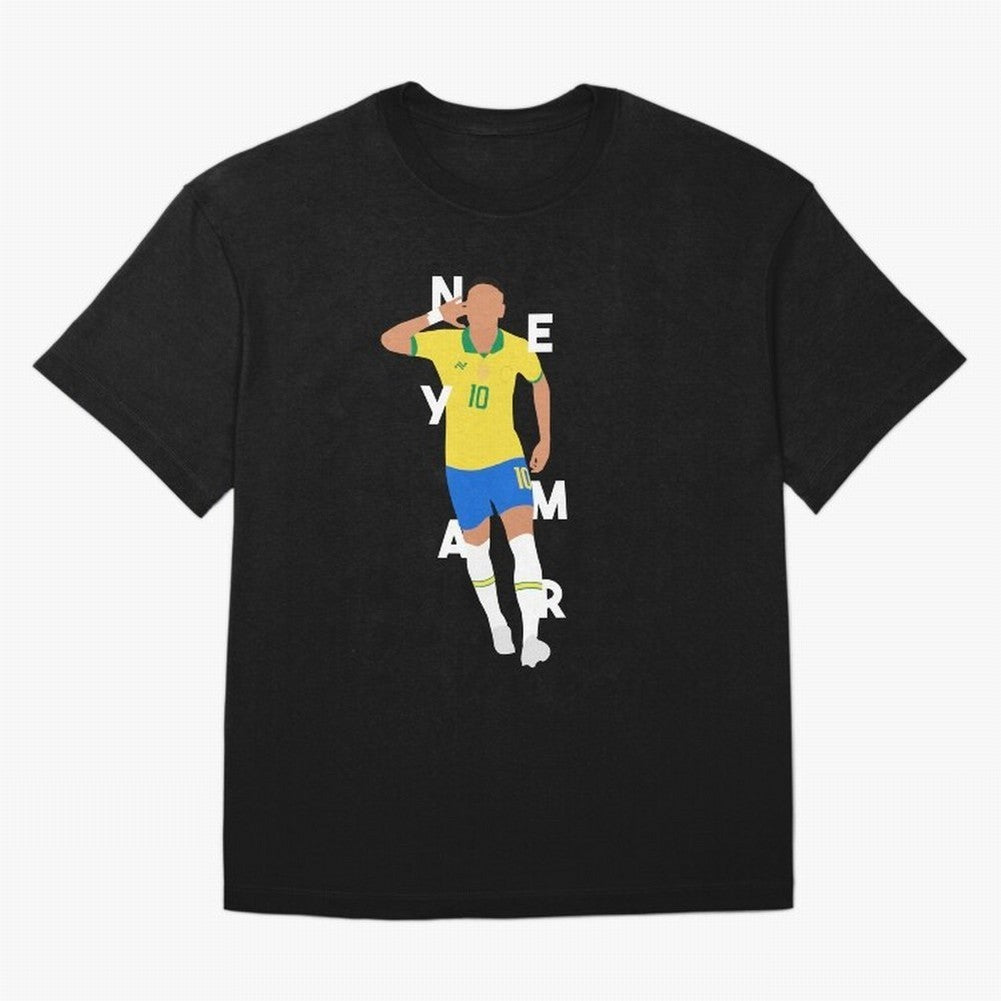 Neymar x Brazil Oversized T-Shirt Spotlight FIFA World Cup 2026 Spirit, Filled with England and Germany, CR7, Retro Football Energy, Iconic Rivalries, Trophy Chase Drama and Stadium Atmosphere; Perfect for Supporters Who Want Bold Football Energy,
