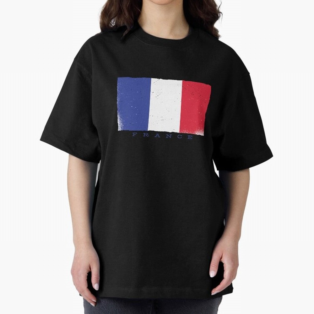 France Flag Design Classic T-Shirt Carry FIFA World Cup 2026 Connected to Mbappe and Neymar, Portugal, Spain and Germany Energy, Sports Nostalgia, International Competition, Famous Players and Unforgettable Victories; Perfect for People Who Love