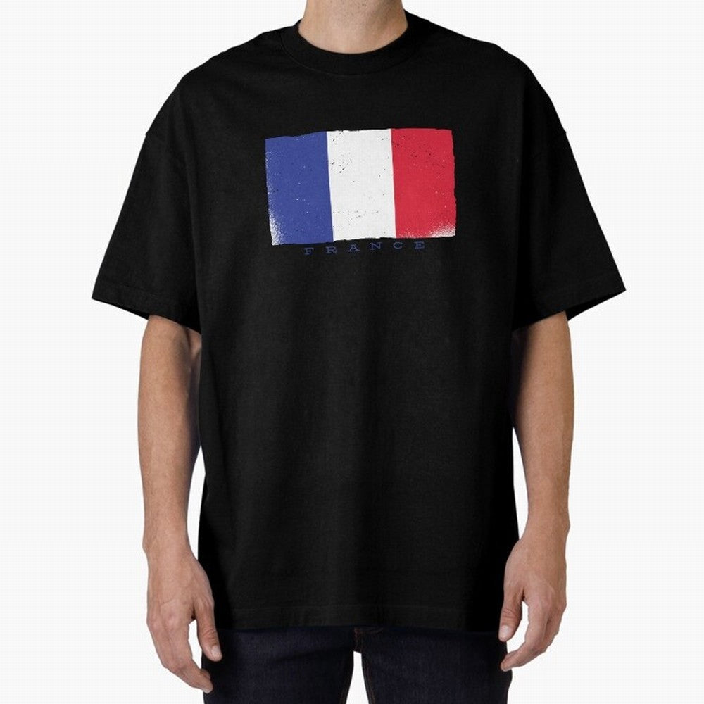 France Flag Design Classic T-Shirt Carry FIFA World Cup 2026 Connected to Mbappe and Neymar, Portugal, Spain and Germany Energy, Sports Nostalgia, International Competition, Famous Players and Unforgettable Victories; Perfect for People Who Love