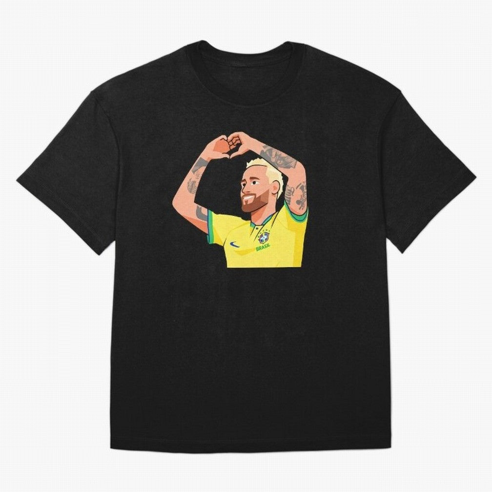 World Cup Neymar Oversized T-Shirt Treasure FIFA World Cup 2026 USA Canada Mexico Spirit, Driven by Portugal, Spain and Germany, Messi and Cristiano Ronaldo, Goal Celebration Energy, Supporter Heritage, Football Icons and Worldwide Tournament Joy;