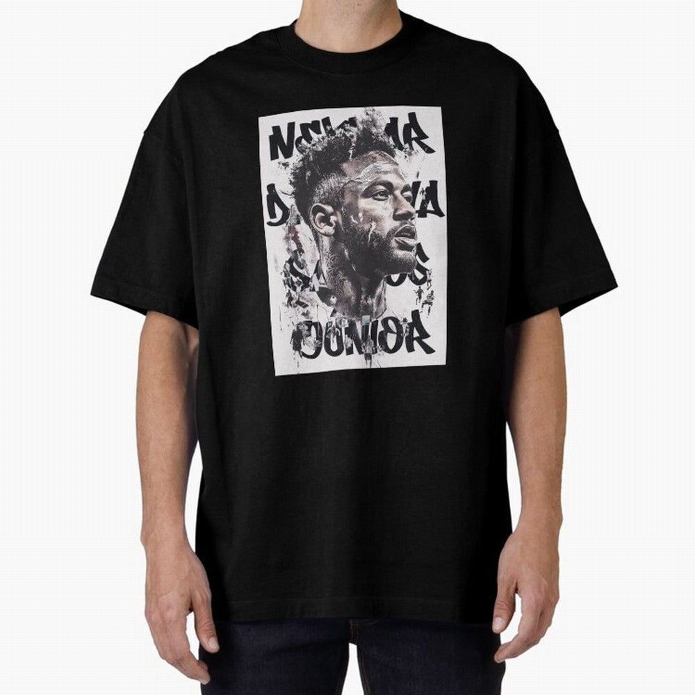 Potrait artistic collage of Neymar Classic T-Shirt Bring World Football Passion into FIFA World Cup 2026 Filled with Neymar, Spain and Netherlands Energy, Tournament Hype, Historic Matchups, Family Viewing Parties and Global Sports Pride; Great for