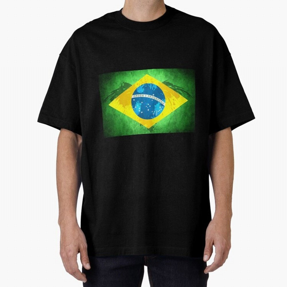 Brazil Oversized T-Shirt Honor Champions and Dreams in FIFA World Cup 2026 USA Canada Mexico for Fans of Neymar and Netherlands, Bringing Worldwide Fan Energy, Dramatic Goals, Stadium Lights and Championship Celebrations; Built for Supporters
