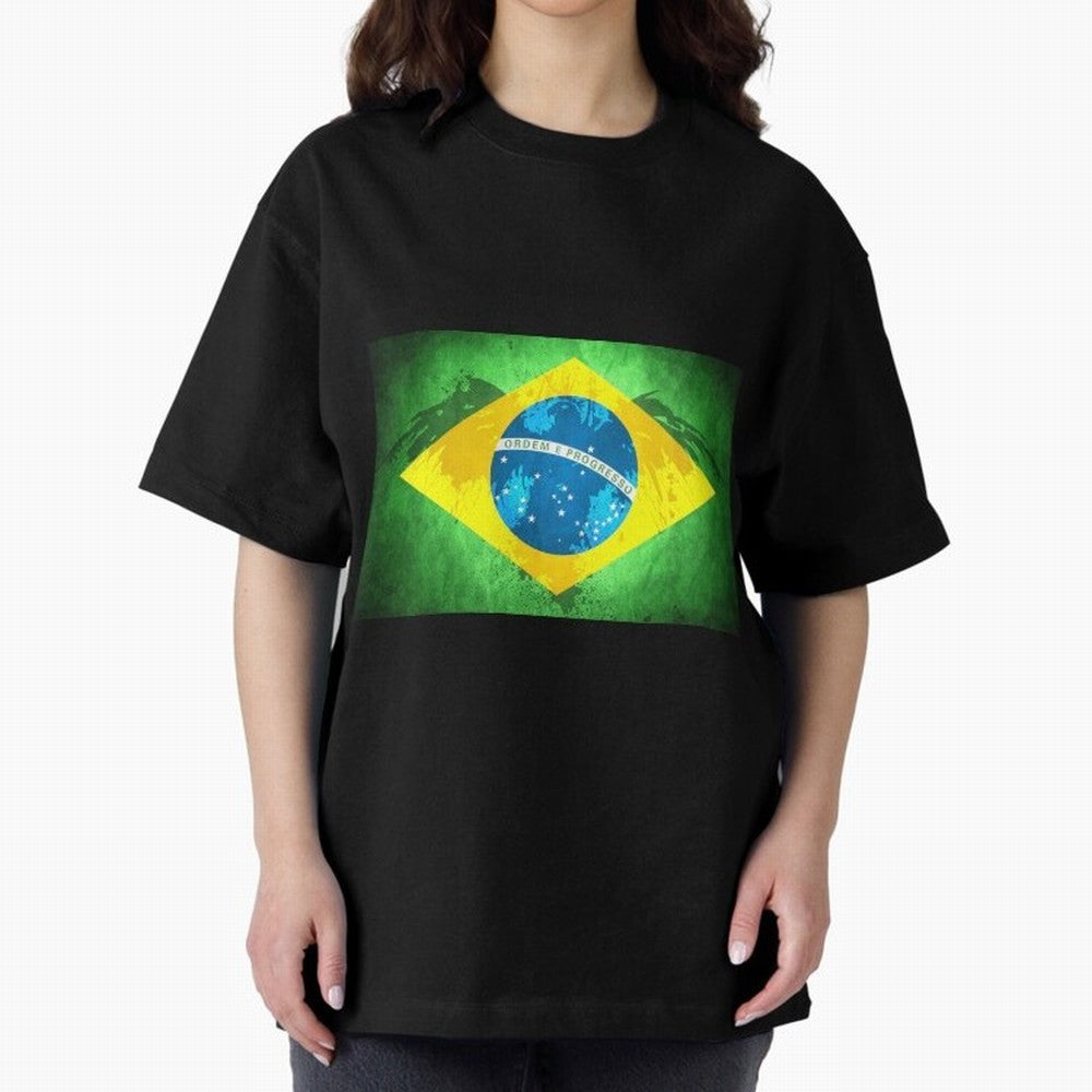 Brazil Oversized T-Shirt Honor Champions and Dreams in FIFA World Cup 2026 USA Canada Mexico for Fans of Neymar and Netherlands, Bringing Worldwide Fan Energy, Dramatic Goals, Stadium Lights and Championship Celebrations; Built for Supporters