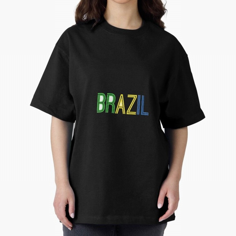 Simple Brazil Sticker Classic T-Shirt Enjoy the Biggest Football Party of FIFA World Cup 2026 USA Canada Mexico for Fans of Haaland and Mbappe and Brazil, Bringing Fan Favorite Moments, National Team Passion, Big Match Drama and Soccer History;