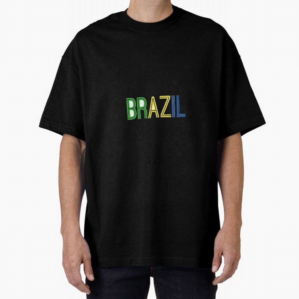 Simple Brazil Sticker Classic T-Shirt Enjoy the Biggest Football Party of FIFA World Cup 2026 USA Canada Mexico for Fans of Haaland and Mbappe and Brazil, Bringing Fan Favorite Moments, National Team Passion, Big Match Drama and Soccer History;
