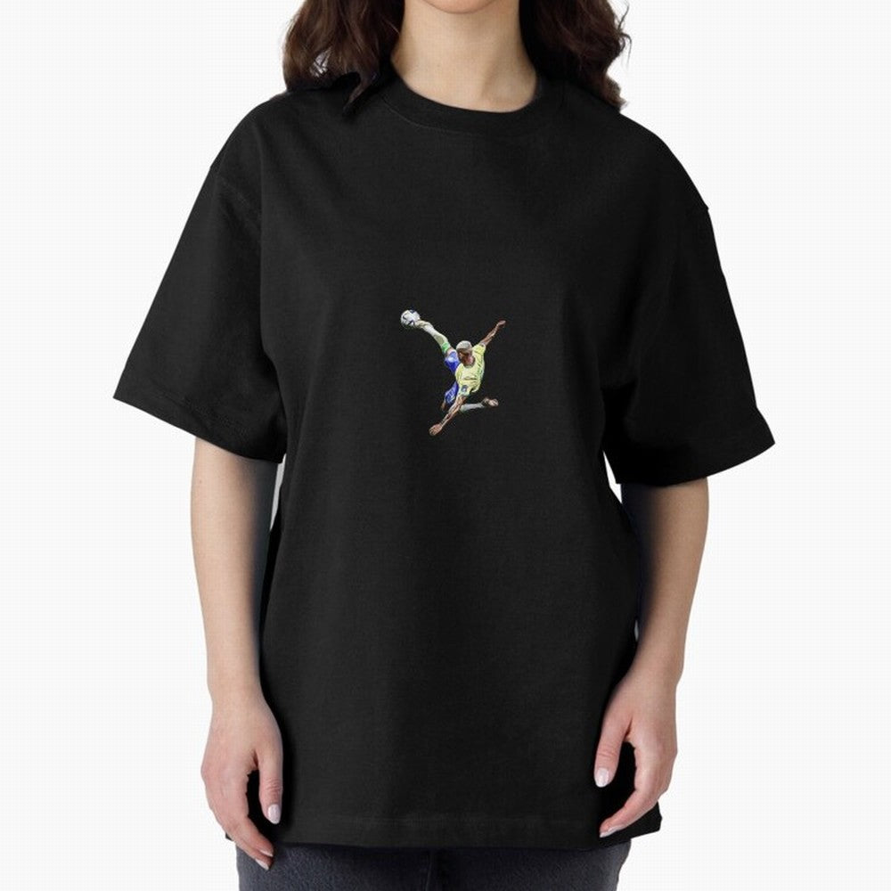 Richarlison best goal Oversized T-Shirt Bring World Football Passion into Global Football Passion for FIFA World Cup 2026 USA Canada Mexico, Inspired by Mbappe and Neymar, England, France and Netherlands, Soccer Culture, Superstar Moments, National