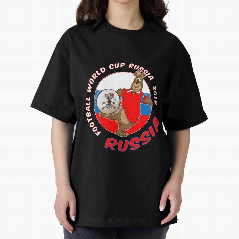 Russia football World Cup Russia 2018 T shirt and merchandise Oversized T-Shirt Bring Home FIFA World Cup 2026 for Fans of Messi and Portugal, Bringing Worldwide Fan Energy, Dramatic Goals, Stadium Lights and Championship Celebrations; Ideal for