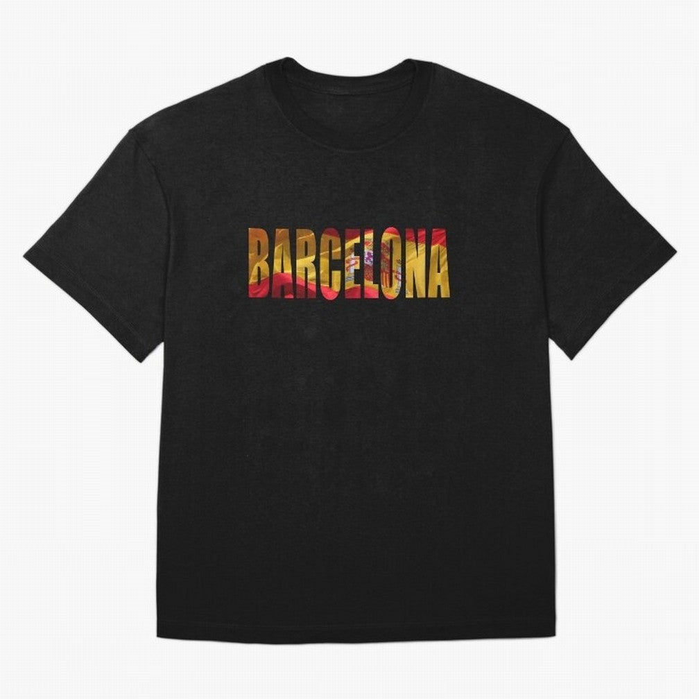 Barcelona city 2 Oversized T-Shirt Feel the Trophy Chase of Global Football Passion for FIFA World Cup 2026 USA Canada Mexico, Inspired by Neymar, Brazil, Tournament Hype, Historic Matchups, Family Viewing Parties and Global Sports Pride; Made for
