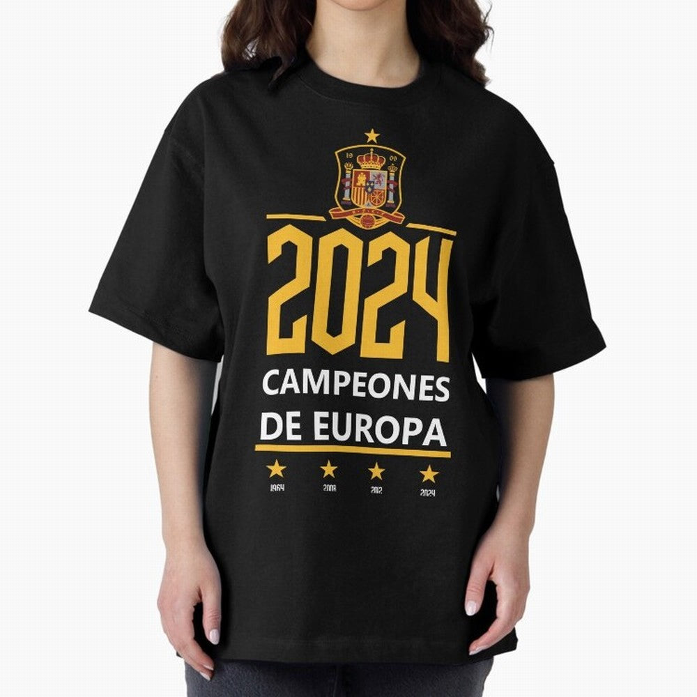 Campeonato Europa 2024 Oversized T-Shirt Bring International Match Energy to Match Day Hype around FIFA World Cup 2026, Haaland and Mbappe, Spain and Netherlands, Stadium Chants, National Pride, Trophy Dreams and Unforgettable Football Memories;