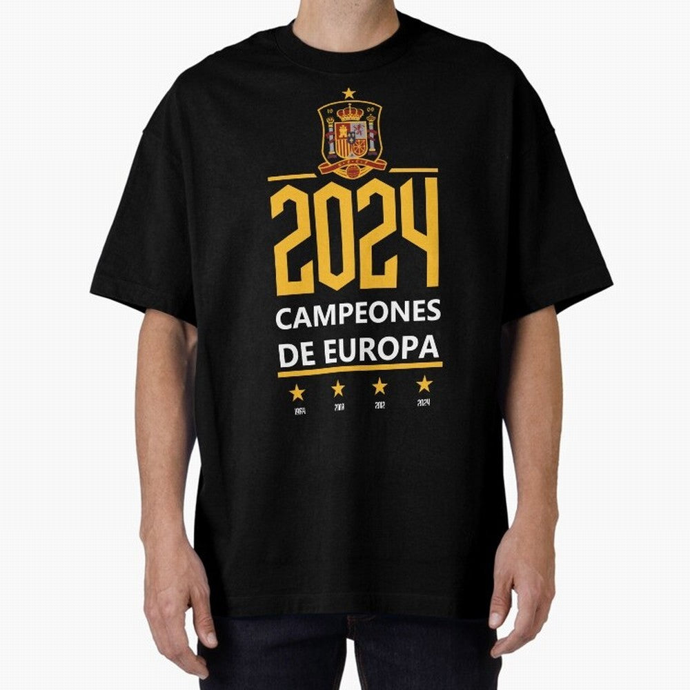 Campeonato Europa 2024 Oversized T-Shirt Bring International Match Energy to Match Day Hype around FIFA World Cup 2026, Haaland and Mbappe, Spain and Netherlands, Stadium Chants, National Pride, Trophy Dreams and Unforgettable Football Memories;