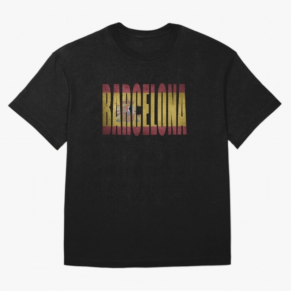 Barcelona city Oversized T-Shirt Honor the Football Icons of the FIFA World Cup 2026 Group Stage Journey through Messi, Neymar and Mbappe Highlights, Argentina Pride, Soccer Culture, Superstar Moments, National Team Dreams and Competitive Fire;