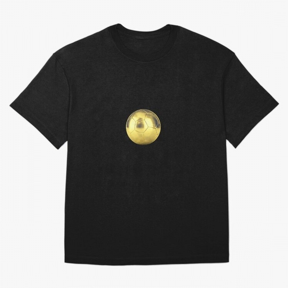 Gold Football | Golden Football Good Quality Oversized T-Shirt Carry the Dream of FIFA World Cup 2026 Group Stage for Fans of Messi and France, Bringing Football History, Final Match Energy, Crowd Noise and Once in a Lifetime Moments; Built for