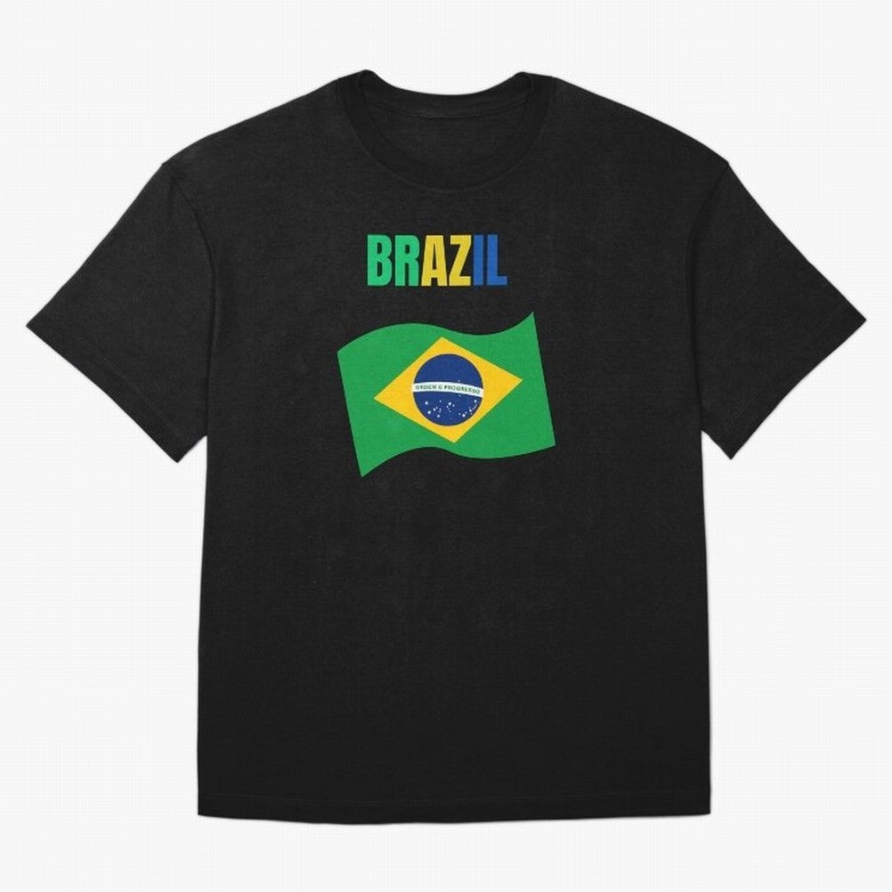 I love Brazil Oversized T-Shirt Bring World Football Passion into Global Football Passion for FIFA World Cup 2026 USA Canada Mexico, Featuring CR7, Brazil, Football Passion, Legendary Performances, Festival Vibes and Supporter Community; Built for