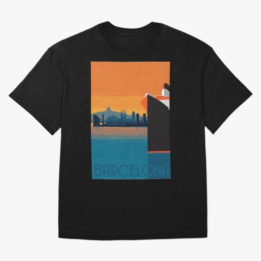 Barcelona Spain Travel Classic T-Shirt Remember Iconic Moments from Match Day Hype around FIFA World Cup 2026, Messi, CR7 and Mbappe, Portugal, Global Supporter Spirit, Legendary Goals, National Colors and Tournament Celebration; Perfect for