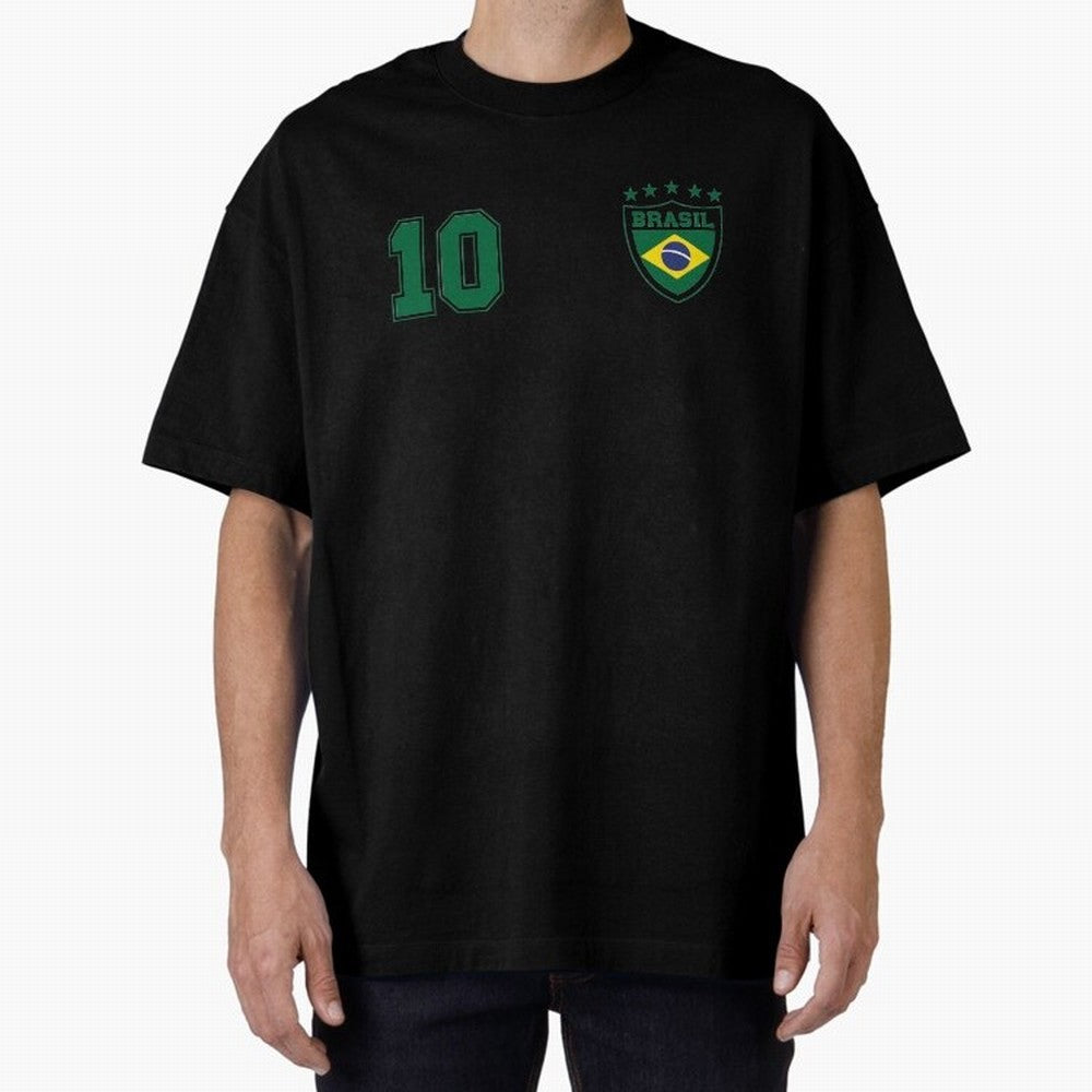Classic Brasil Soccer No. 10 Brazil World Jersey Cup T Shirt Classic T-Shirt Honor the Beautiful Game during Global Football Passion for FIFA World Cup 2026 Group Stage, Highlighting CR7 and Messi, Brazil, Champion Mindset, Group Stage Buzz,