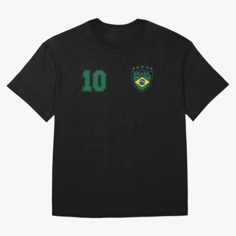 Classic Brasil Soccer No. 10 Brazil World Jersey Cup T Shirt Classic T-Shirt Honor the Beautiful Game during Global Football Passion for FIFA World Cup 2026 Group Stage, Highlighting CR7 and Messi, Brazil, Champion Mindset, Group Stage Buzz,