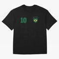 Classic Brasil Soccer No. 10 Brazil World Jersey Cup T Shirt Classic T-Shirt Honor the Beautiful Game during Global Football Passion for FIFA World Cup 2026 Group Stage, Highlighting CR7 and Messi, Brazil, Champion Mindset, Group Stage Buzz,