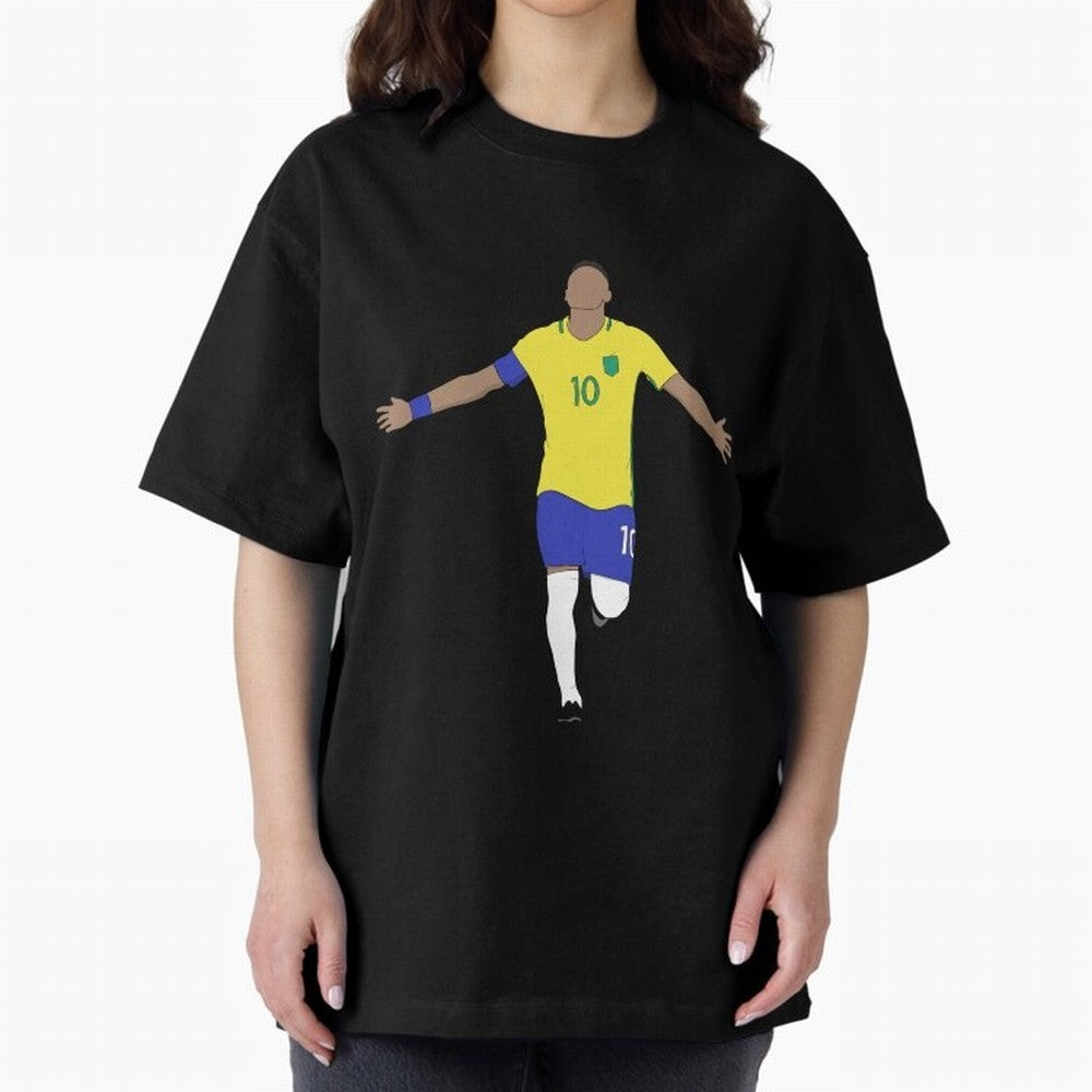 Godlike Oversized T-Shirt Represent Football Lovers during Match Day Hype around FIFA World Cup 2026 USA Canada Mexico, Neymar, Brazil, Football Passion, Legendary Performances, Festival Vibes and Supporter Community; Perfect for Supporters Who