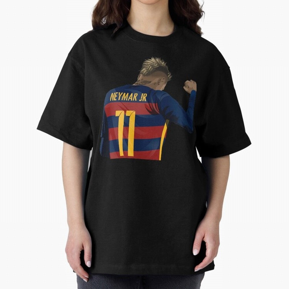Neymar Oversized T-Shirt Support the FIFA World Cup 2026 Journey through Messi and Cristiano Ronaldo Highlights, Argentina, France and Brazil Pride, Vintage Soccer Flavor, Modern Football Stars, National Flags and Final Night Emotion; Built for