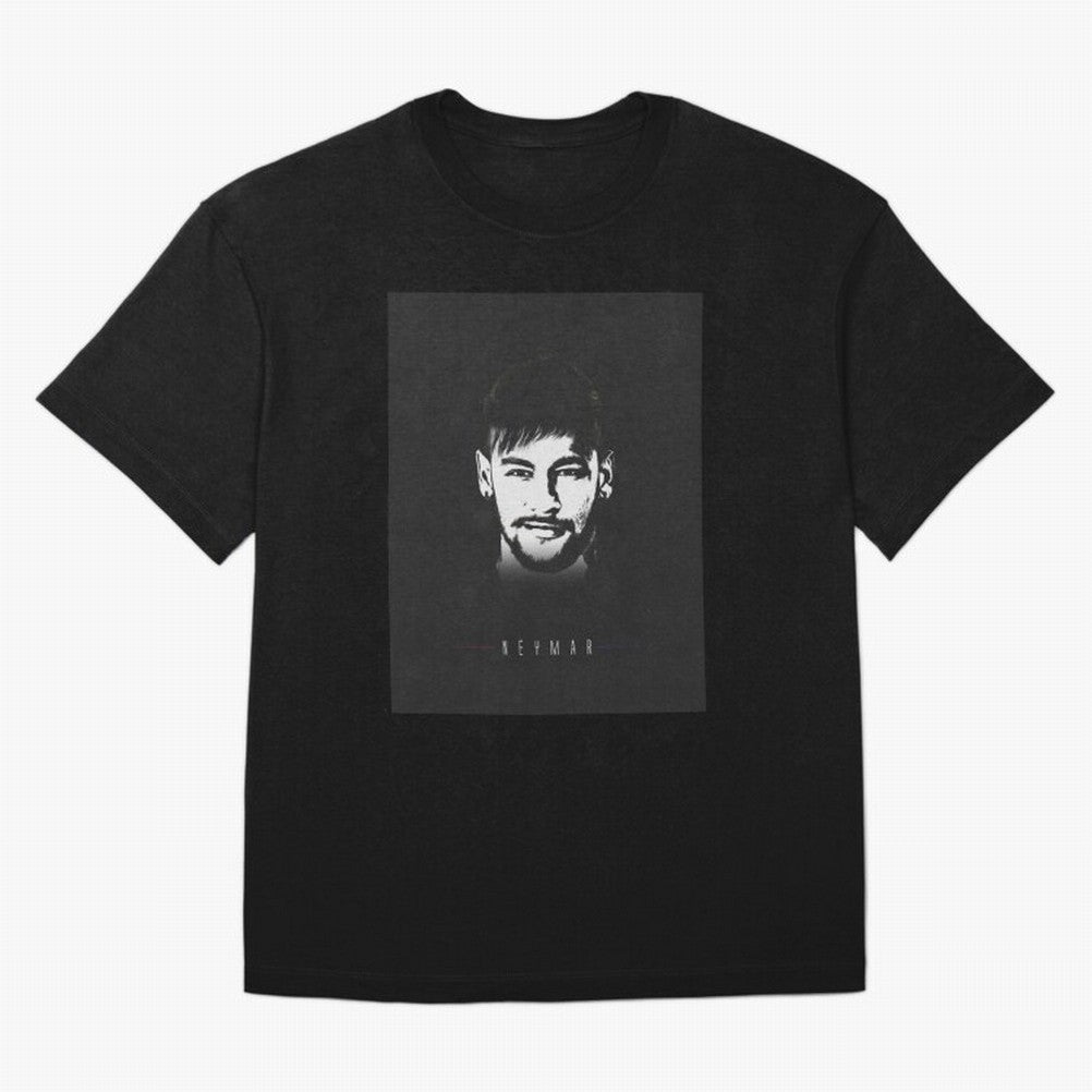 Designs by Neymar Illustration Classic T-Shirt Celebrate the Magic of the FIFA World Cup 2026 Journey through CR7 and Messi Highlights, Brazil Pride, Vintage Soccer Flavor, Modern Football Stars, National Flags and Final Night Emotion; Made for Die