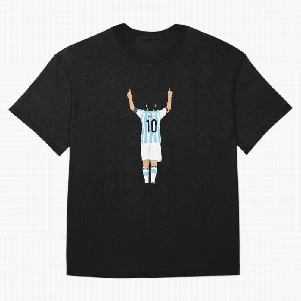 LEO MESSI ILLUSTRATION Classic T-Shirt Show Match Day Excitement for the FIFA World Cup 2026 USA Canada Mexico Journey through Messi, CR7 and Mbappe Highlights, Portugal, Spain and Germany Pride, Goal Celebration Energy, Supporter Heritage,