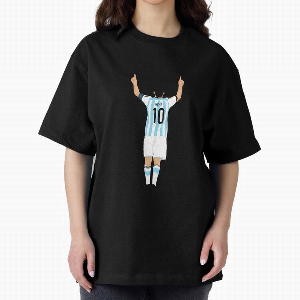 LEO MESSI ILLUSTRATION Classic T-Shirt Show Match Day Excitement for the FIFA World Cup 2026 USA Canada Mexico Journey through Messi, CR7 and Mbappe Highlights, Portugal, Spain and Germany Pride, Goal Celebration Energy, Supporter Heritage,