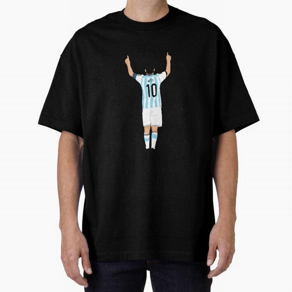 LEO MESSI ILLUSTRATION Classic T-Shirt Show Match Day Excitement for the FIFA World Cup 2026 USA Canada Mexico Journey through Messi, CR7 and Mbappe Highlights, Portugal, Spain and Germany Pride, Goal Celebration Energy, Supporter Heritage,