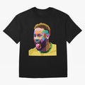 Neymar Brazil Squad Team Pop Art Classic T-Shirt Represent Football Lovers during FIFA World Cup 2026 Group Stage Spirit, Capturing France, Mbappe, Soccer Culture, Superstar Moments, National Team Dreams and Competitive Fire; Great for Supporters