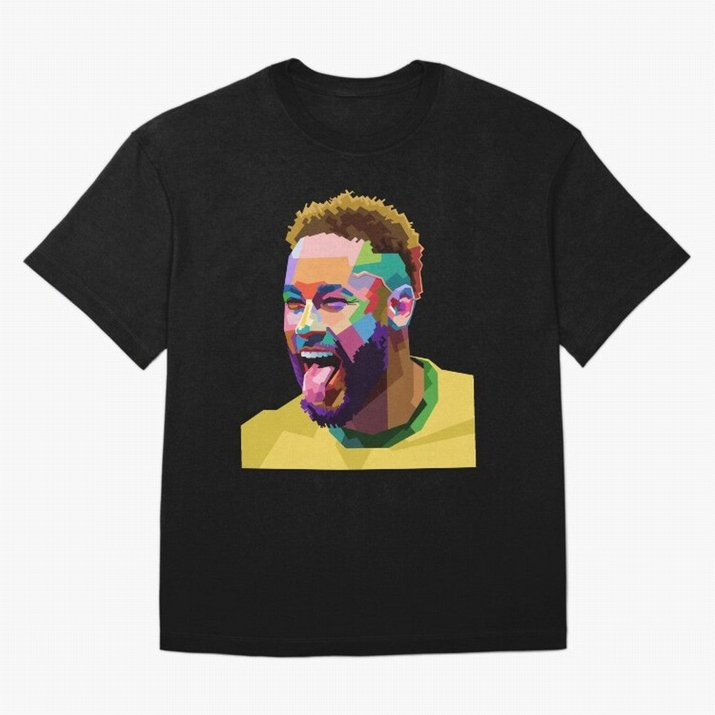 Neymar Brazil Squad Team Pop Art Classic T-Shirt Represent Football Lovers during FIFA World Cup 2026 Group Stage Spirit, Capturing France, Mbappe, Soccer Culture, Superstar Moments, National Team Dreams and Competitive Fire; Great for Supporters