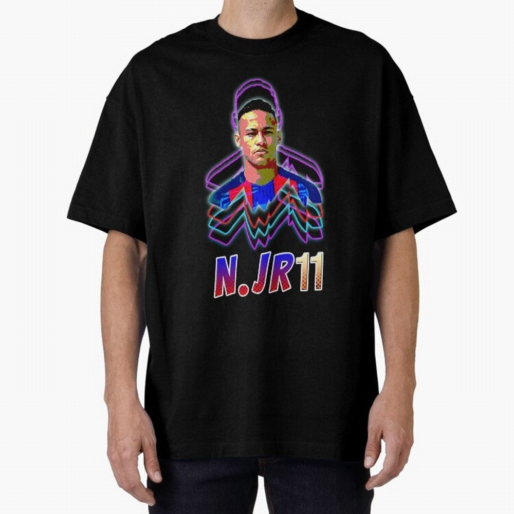 Neymar - Neon T-Shirt Essential T-Shirt Bring FIFA World Cup 2026 with Cristiano Ronaldo, England Energy, Worldwide Fan Energy, Dramatic Goals, Stadium Lights and Championship Celebrations; Great for Watch Parties, Sports Bars, Family Nights, Fan