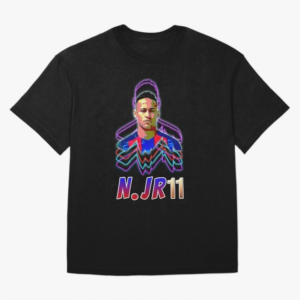 Neymar - Neon T-Shirt Essential T-Shirt Bring FIFA World Cup 2026 with Cristiano Ronaldo, England Energy, Worldwide Fan Energy, Dramatic Goals, Stadium Lights and Championship Celebrations; Great for Watch Parties, Sports Bars, Family Nights, Fan
