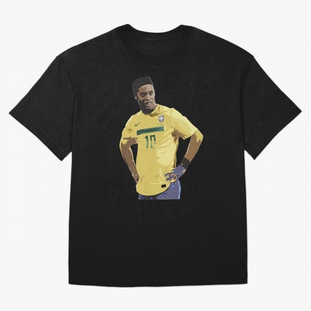 Ronaldinho Brazil Joga Bonito Classic T-Shirt Refresh FIFA World Cup 2026 Group Stage Inspired by CR7 and Messi, Netherlands Energy, Vintage Soccer Flavor, Modern Football Stars, National Flags and Final Night Emotion; Great for Watch Parties,
