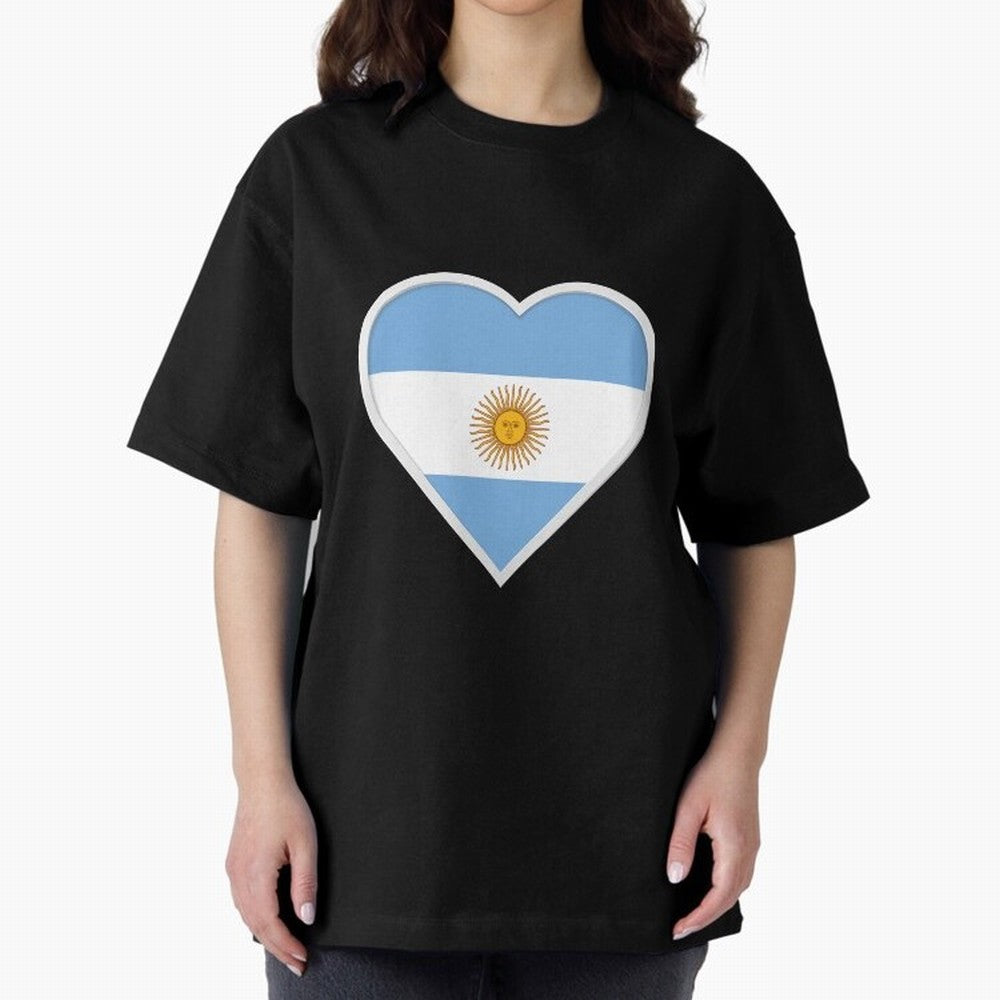 Argentina World Cup Brazil Futebol Portugal Croatia Football Soccer Sports Mondial Morocco France Fifa 2022 Argentina Netherlands Neymar Ronaldo Ziyech Bounou Oversized T-Shirt Feel the Heartbeat of FIFA World Cup 2026 USA Canada Mexico for Fans of