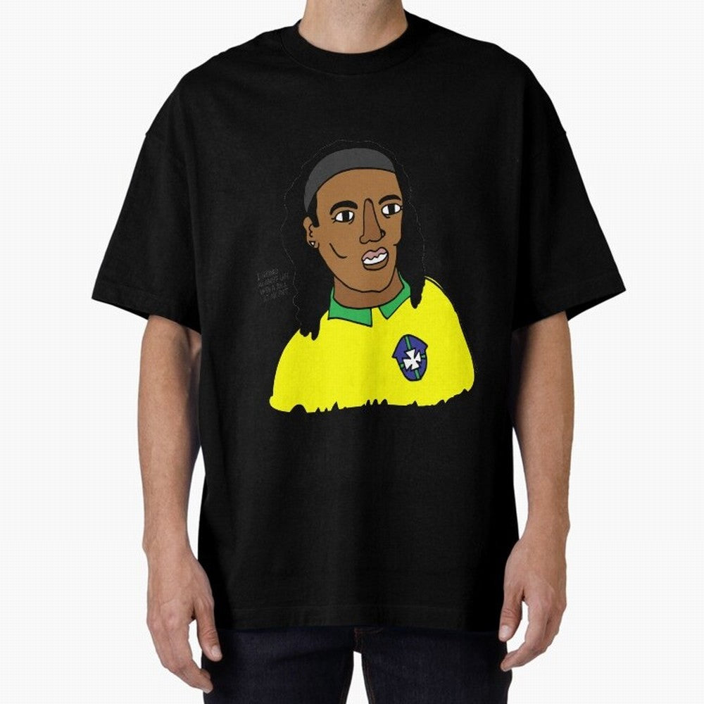 Ronaldinho Brazil Football Ball Life Classic T-Shirt Capture FIFA World Cup 2026 with Messi and Cristiano Ronaldo, Portugal, Spain and Germany Energy, Football History, Final Match Energy, Crowd Noise and Once in a Lifetime Moments; Great for