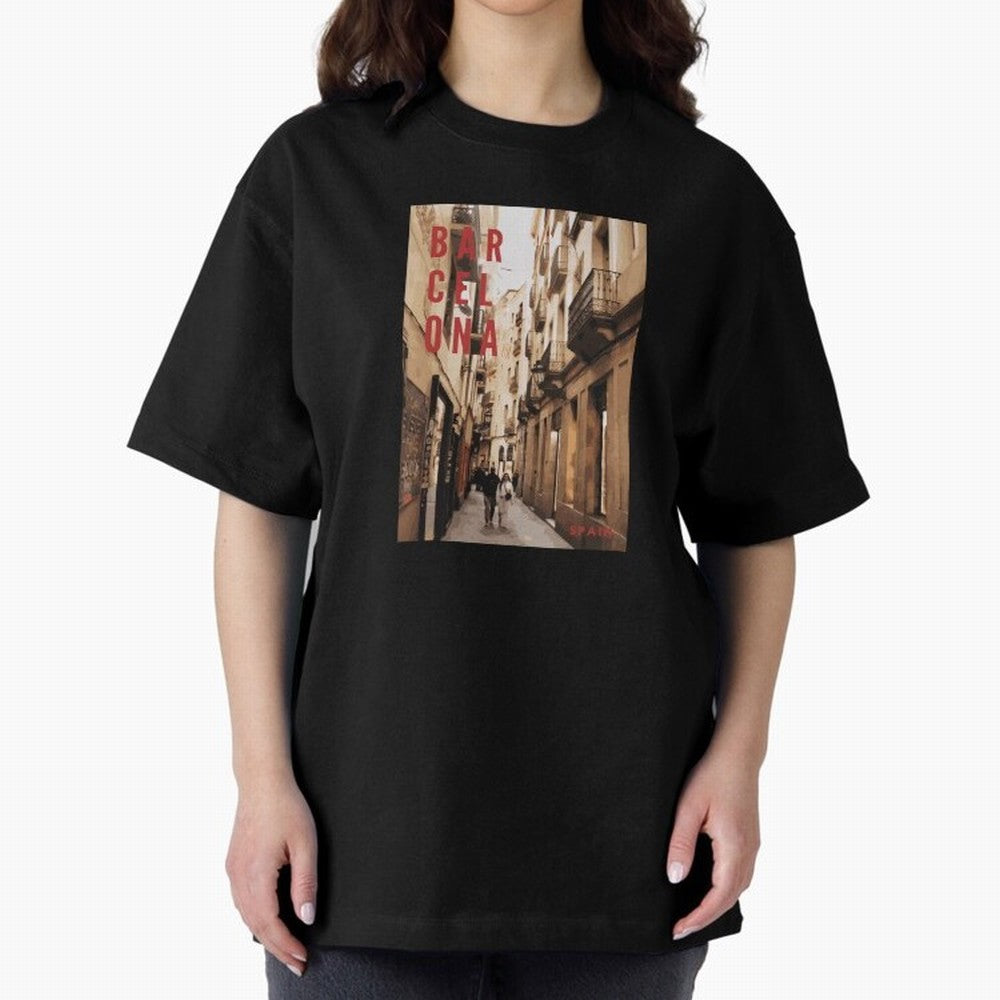Barcelona Print Classic T-Shirt Step into Match Day Hype around FIFA World Cup 2026 USA Canada Mexico, Mbappe and Neymar, Argentina, France and Brazil, Football Festival Excitement, Trophy Ambitions, Country Rivalries and Star Player Buzz; Created