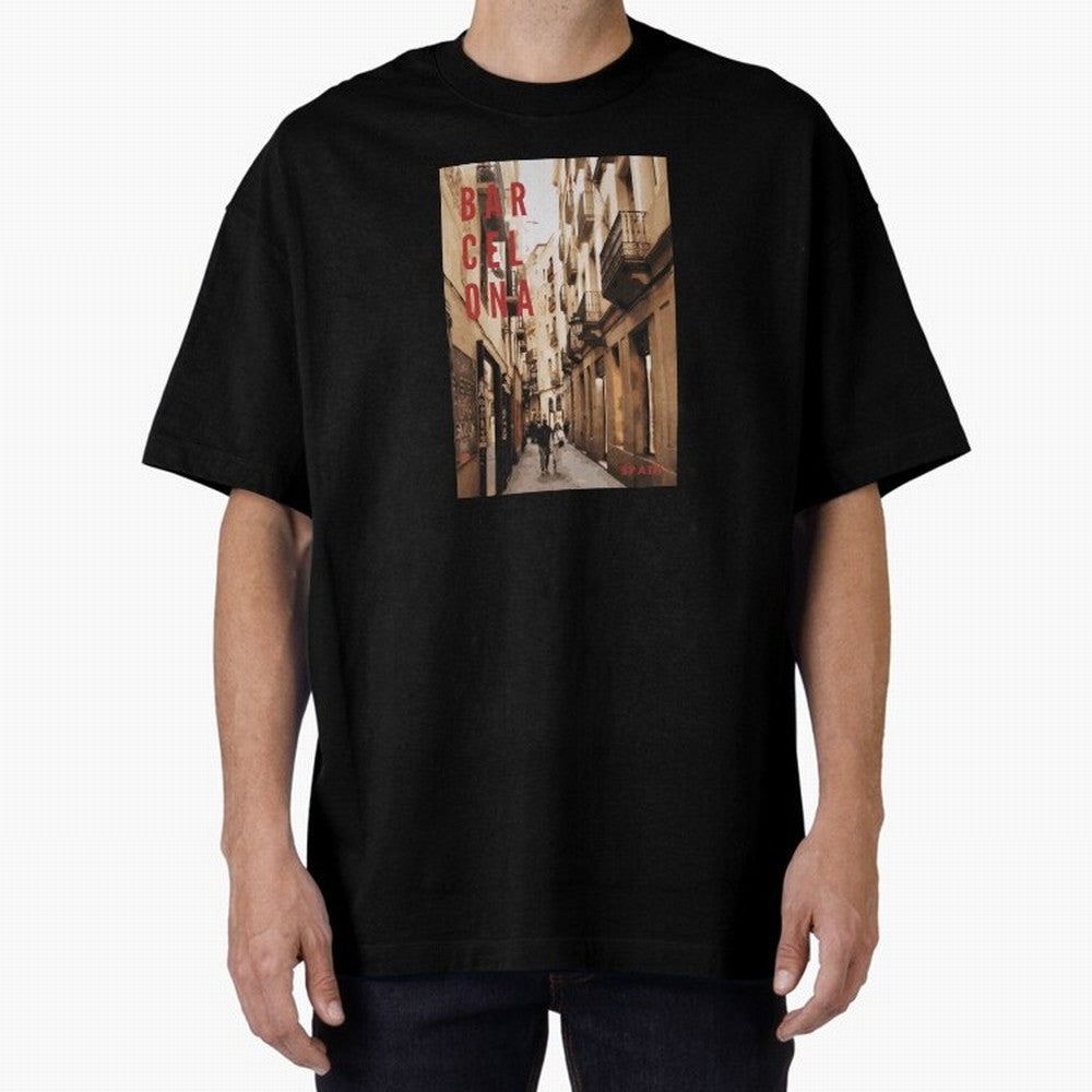 Barcelona Print Classic T-Shirt Step into Match Day Hype around FIFA World Cup 2026 USA Canada Mexico, Mbappe and Neymar, Argentina, France and Brazil, Football Festival Excitement, Trophy Ambitions, Country Rivalries and Star Player Buzz; Created