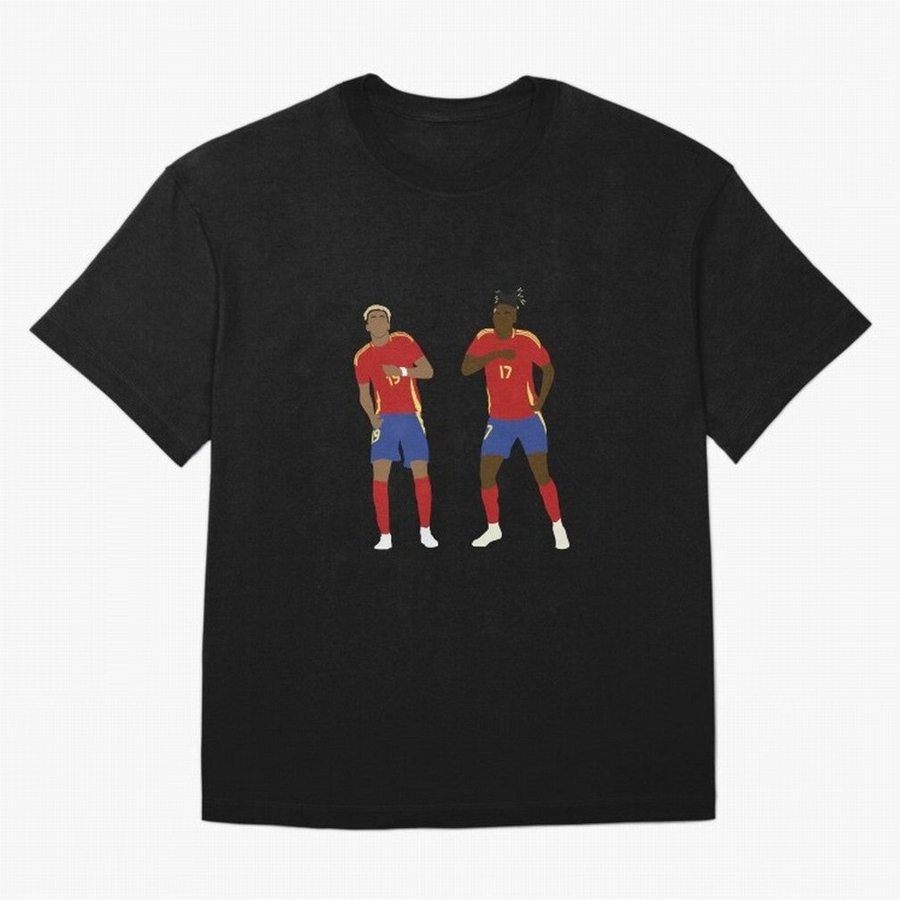 Yamal and Williams Dance Duo Oversized T-Shirt Feel International Energy from Match Day Hype around FIFA World Cup 2026 Group Stage, Messi, Neymar and Mbappe, Argentina, France and Brazil, Football Passion, Legendary Performances, Festival Vibes