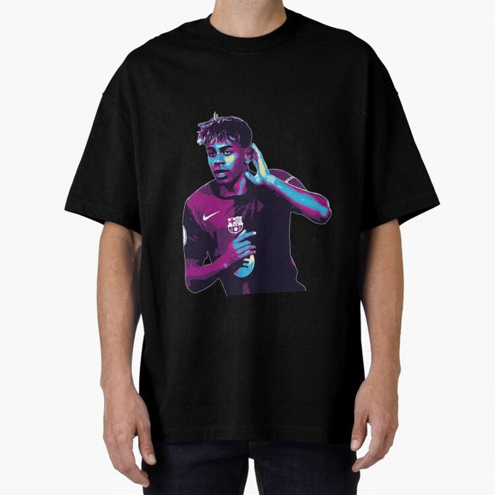 Lamine Yamal goal celebration Oversized T-Shirt Make Memories around Match Day Hype around FIFA World Cup 2026 USA Canada Mexico, Neymar, Haaland and Cristiano Ronaldo, Spain and Netherlands, Football Passion, Legendary Performances, Festival Vibes