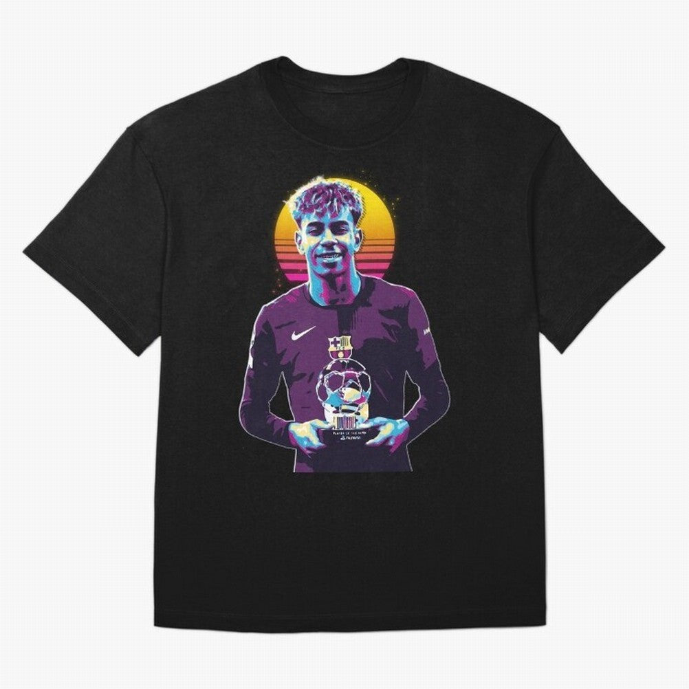 Lamine Yamal holding the trophy Classic T-Shirt Remember Global Football Passion for FIFA World Cup 2026 Group Stage, Centered on Messi and Cristiano Ronaldo, Germany, Championship Spirit, Famous Goals, Roaring Crowds and International Football