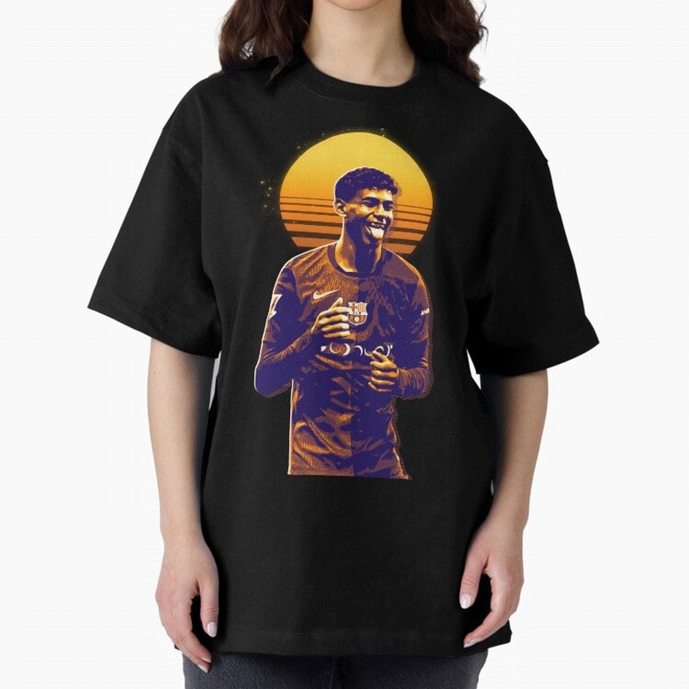 Yamal Lamine fcb club Oversized T-Shirt Remember Iconic Moments from FIFA World Cup 2026 Group Stage Spirit, Filled with Argentina, Messi and Cristiano Ronaldo, Stadium Chants, National Pride, Trophy Dreams and Unforgettable Football Memories; Made